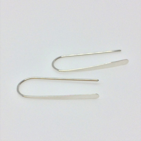1" Sterling Silver Open Hoop Earrings