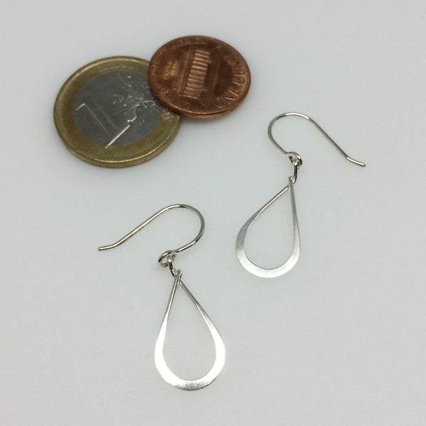 Small Silver Teardrop Earring